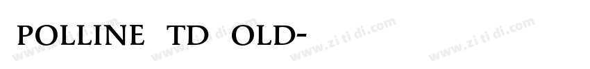 Apolline Std Bold字体转换